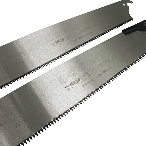 GRÜNTEK Sierra de mano Japonesa para corte de madera fino y grueso 30 cm