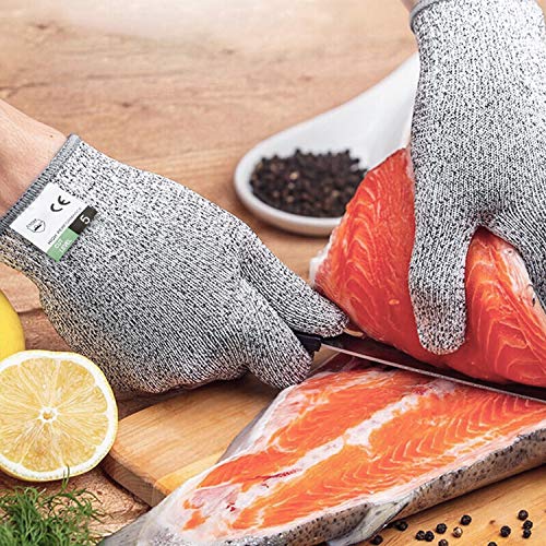 Guantes Aticorte Kasimir Guantes Resistents a los Cores Nivel 5 Seguridad para cocina Trabajo Mecánico y Jardín Seguridad alimentari a EN 388 1 Par/Tanmño L