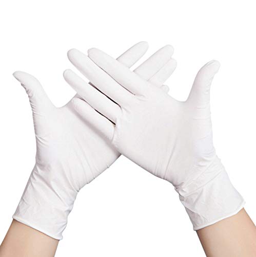 Guantes de Látex SANITESA (Talla M). Para examen, desechables y sin polvo. Caja/100 unidades.