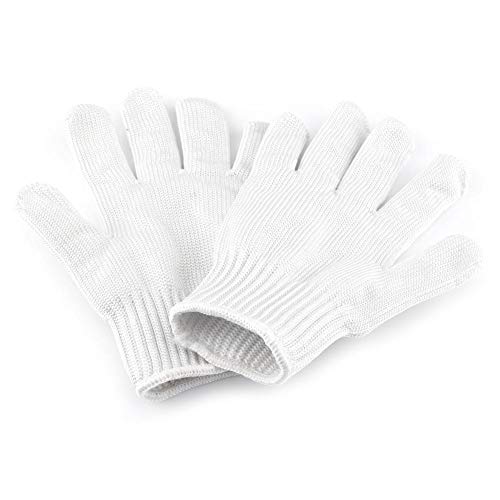 Guantes Resistentes al Corte, anticorte para jardinería/carnicería, Guantes de Seguridad de 5 Niveles para filetes, Herramienta de protección Exterior Resistente al Corte