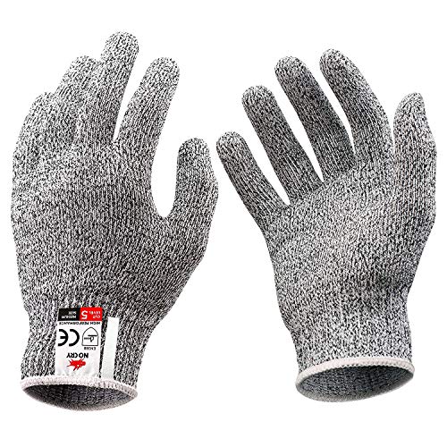 Guantes Resistentes al corte Con Función Táctil, Guantes de corte de cocina, Guantes de corte profesional para el corte de ostras, Talla de madera, Carnicería, Desperdado, Corte de carne