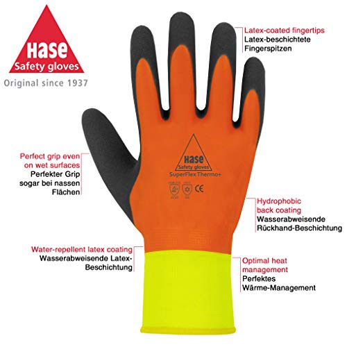 Guantes Termicos de Trabajo - Guantes Impermeables para Hombres - Large