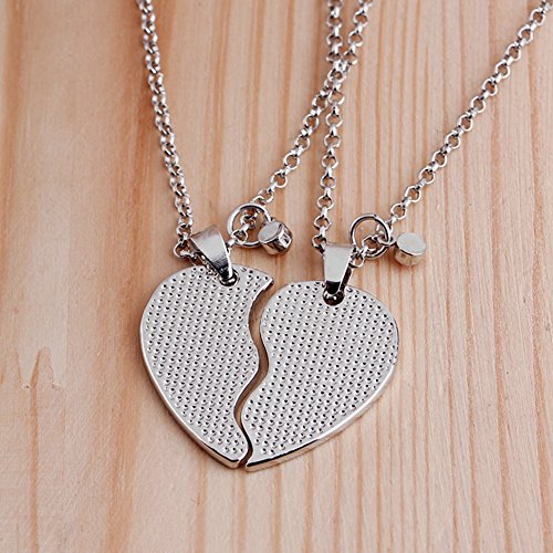 Gudeke 2 PCS Corazón coincidente Mamá Jirafa Collar Colgante para la Madre Hija de Regalo