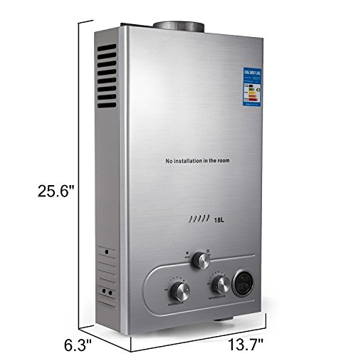 Guellin LNG Calentador de Agua de Gas Natural Calentador de Agua Calentador de Agua Automático Calentador de Agua Instantáneo Natural Gas Water Heater (18L)