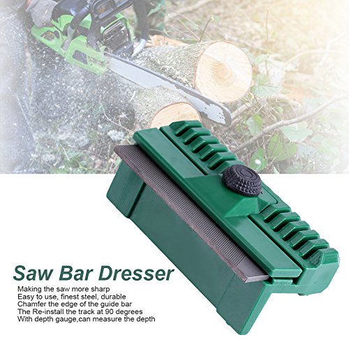 Guía de cadena de sierra de cadena universal Bar Rail Dresser Lawn Garden Tool 11cmx6cmx4cm