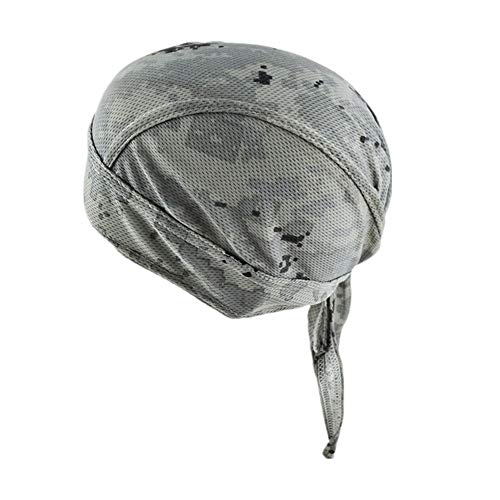 GUIFIER Gorro Bandana Ciclismo Sombrero Pirata Hombre,Anti-UV Pañuelo Bandana Gorros Deportivos para Correr, Bicicleta, Moto o como pañuelo para Hombres y Mujeres utilizar debajo del casco (Camuflaje)