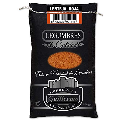 Guillermo Lenteja Roja Turca Sin Piel Gourmet Calidad Extra Saco 500 g