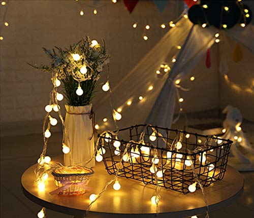 Guirnalda Luces, Tomshine 13M 100LED Luz de Cadena de Globo con Control Remoto, 8 Modos de Iluminación Diferentes, Brillo Ajustable perfecto para la Decoración de la Boda del Fiesta de Navidad