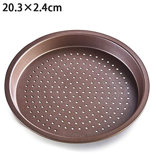 Guoc Bandeja para Hornear Pizza,horneado casero de Bricolaje,Bandeja para Horno Antiadherente Molde de 6/8/9 Pulgadas,fácil de desmoldar,conducción de Calor Uniforme,Bandeja para Hornear Pizza