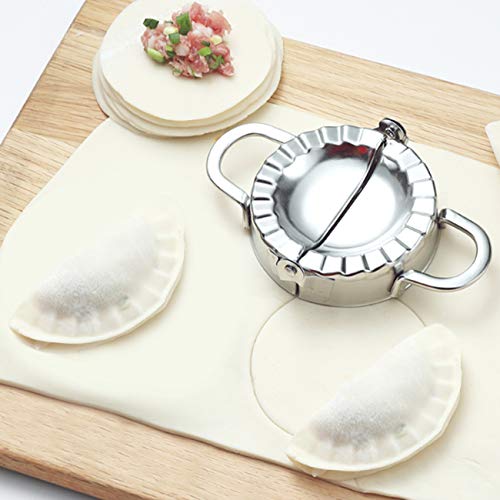 GWHOLE 2 Piezas Molde para Empanadillas de Acero Inoxidable Molde Dumpling Coatadores