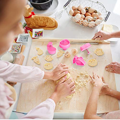 GWHOLE 4 Moldes de Galletas Plástico en Forma de Verdura Zanahoria, Tomate, Berenjena, Pimiento Cortador para Chocolates Fondant Ideal para Galletas DIY, Fiesta Temática Infantiles, Hornear Caseros