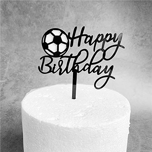 Gwolf Feliz cumpleaños Cake Topper Birthday Cake Topper Acrílico Personalizado Cake Topper Decoración de la Torta Birthday Cupcake Toppers 6 Piezas