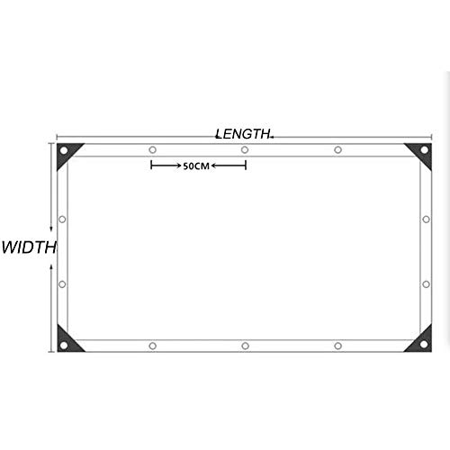 GZHENH Lonas Impermeables Exterior Impermeable con Ojal A Prueba De Viento Cubierta De Muebles Patio Mesas Y Sillas Lona Impermeable, Personalizable (Color : Claro, Size : 2x4m)