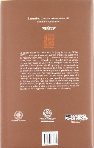 Hacia Un Nuevo Aragon - Memorias De Joaquin Ascaso (1936-1938) (Larumbe Textos Aragoneses)