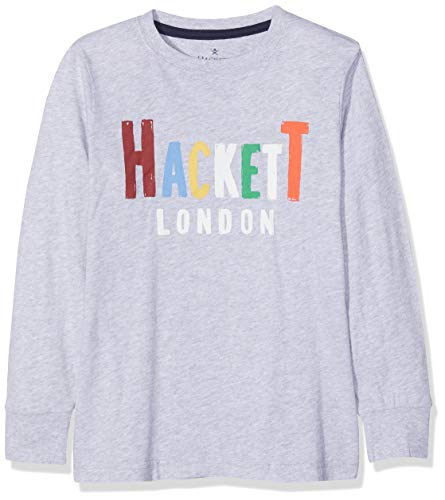 Hackett London H MLT LS T Camiseta, Gris, 5 Años para Niños