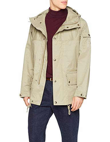 Hackett London Holt Parka Abrigos Hombre, Verde (Vetiver 6EP), S