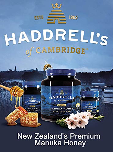 Haddrells of Cambridge Miel de Manuka | UMF 16+ MGO 572+ | Miel de manuka pura premium de Nueva Zelanda | 250g