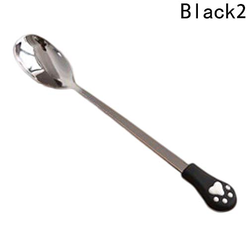 HAFJFKA Cuchara 1 Unids De Acero Inoxidable   Garra Cucharas De Café Tenedor De Frutas Cuchara De Postre Cuchara De Té De Dulces   Bebida Vajilla Cocina, WT1 175mm