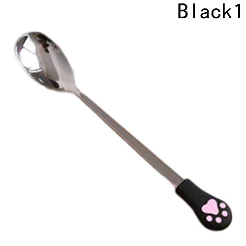 HAFJFKA Cuchara 1 Unids De Acero Inoxidable   Garra Cucharas De Café Tenedor De Frutas Cuchara De Postre Cuchara De Té De Dulces   Bebida Vajilla Cocina, WT1 175mm