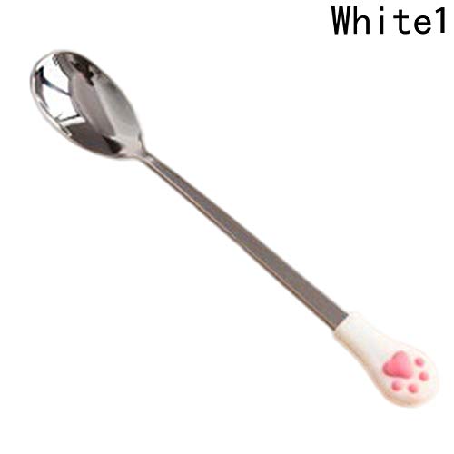 HAFJFKA Cuchara 1 Unids De Acero Inoxidable   Garra Cucharas De Café Tenedor De Frutas Cuchara De Postre Cuchara De Té De Dulces   Bebida Vajilla Cocina, WT1 175mm