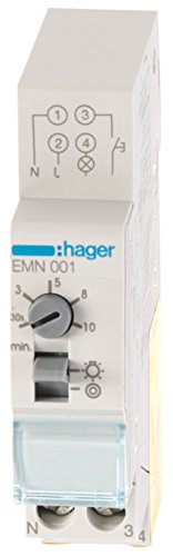 Hager EMN001 - EMN001 - Minutero de escalera 16A, 230V