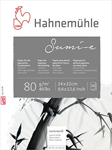 Hahnemuhle Sumi-e - Papel de 80 g/m², 24 x 32 cm