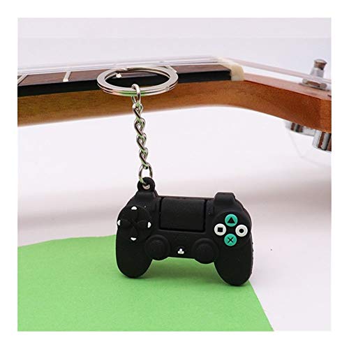 HaIfeng Llavero Llavero Simple de Videojuegos manija Pareja Palanca de Mando de la máquina Llavero Llavero for el Novio Titular de la Clave baratija de Regalo al por Mayor (Color : Black)