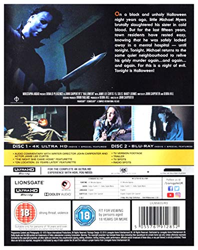 Halloween (2 Blu-Ray) [Edizione: Regno Unito] [Italia] [Blu-ray]