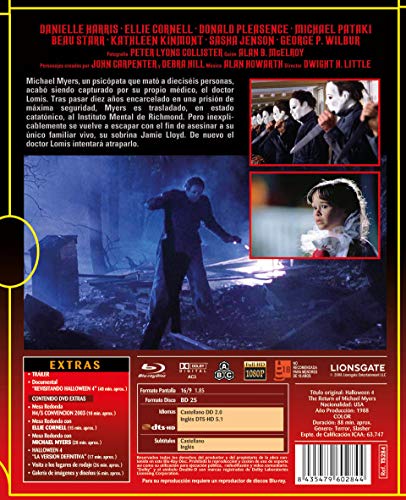 Halloween 4 - El Regreso de Michael Myers BD + DVD de Extras 1988 Halloween 4: The Return of Michael Myers [Blu-ray]