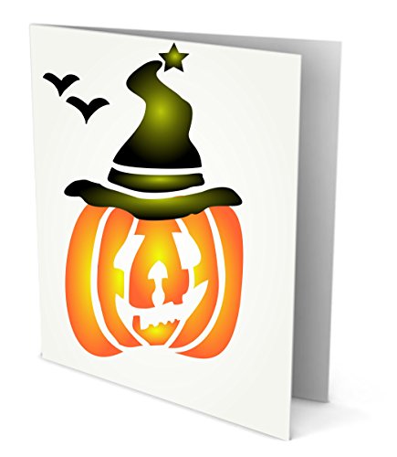 Halloween Decoración Stencil reutilizable plantillas para pintura – mejor calidad Scrapbooking Halloween Ideas – uso en paredes, suelos, tejidos, cristal, madera, carteles, y más... S