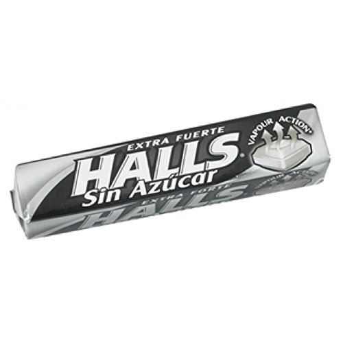 Halls Extra Fuerte Mentol y Eucalipto - Sin Azucar - 32 g.