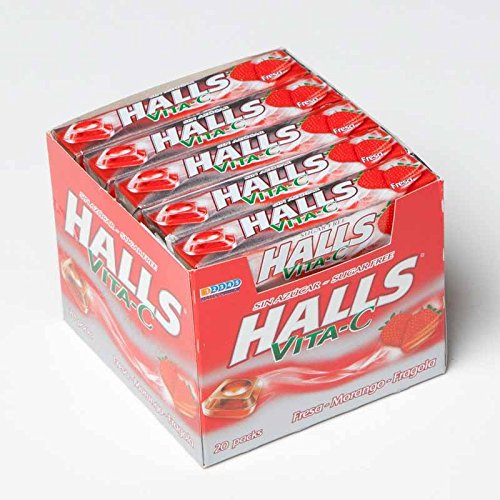 Halls vita c fresa sin azúcar 20 u