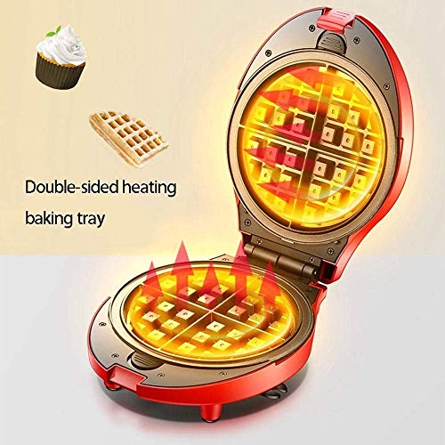 Hammer Anti-goteo belga Wafflera, 7-en-1 multifunción Waffle Maker for Máquina individual Porciones, croquetas de patata, o cualquier desayuno, almuerzo, y snacks con Easy Clean, revestimiento antiadh