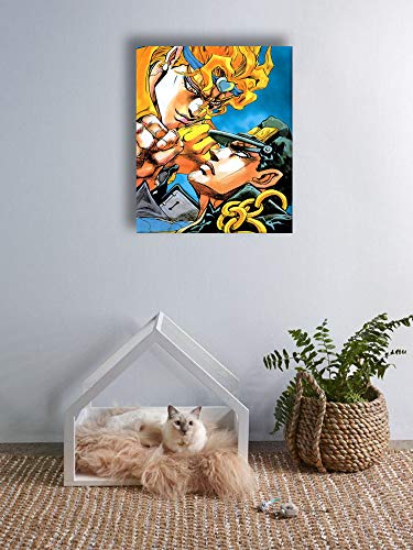 Hangquq Modern Nature Artwork Japonés Anime JoJo's Bizarre Adventure Print para decoración de pared 61 x 91 cm