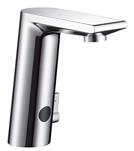 Hansgrohe 31101000 Metris S Grifo electrónico de lavabo con pila y programación de temperatura, Cromo