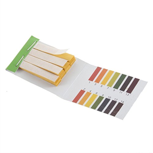 Haobase Kit indicador de pH 1-14 con 80 tiras de papel de tornasol