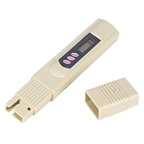 Haofy Medidor Digital TDS, Medidores de pH, HM Digital Medidor de Prueba de Calidad del Agua Pancellent para Agua Potable Doméstica, Hidroponía, Acuario, Piscina (Gris)