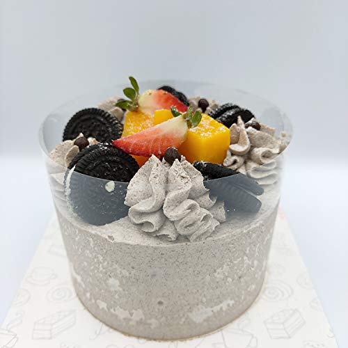 HAOYE Cuello de torta 45m*6cm*0,5kg-Tiras transparentes de acetato de vinilo, tiras de plástico de poliéster alrededor del borde de una tarta de chocolate Mousse o de protección decorativa.