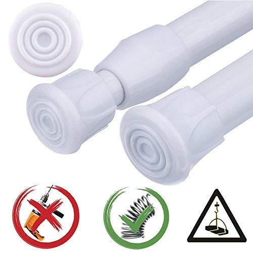 HAOYUNTE 5 PCS Barras Extensibles Ajustable de 11,8 Pulgadas a 20 Pulgadas(de 30 cm a 50 cm) para proyectos de Bricolaje Barra Armario,Cocina,baño,Armario,Armario,Ventana,estantería