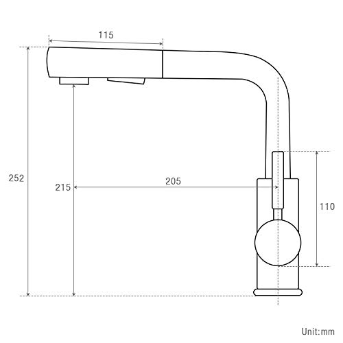 Hapilife Grifo De Cocina Extraible Monomando Multifuncional Estético Con Caño Giratorio Alto Cromado Inoxidable para Fregadero