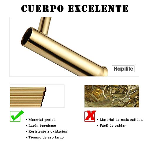 Hapilife Grifo Lavabo Grifos de lavabo Grifo Monomando Lavabo Grifos Lavabo Grifo Baño Labavo Grifo para Lavab Griferia Lavabo Griferia Baño con Aireador Incorporado, 10 Años Garantía