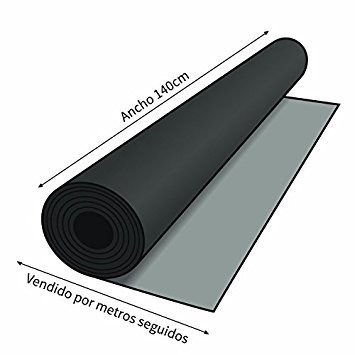 HAPPERS 0,50 Metros de Polipiel para tapizar, Manualidades, Cojines o forrar Objetos. Venta de Polipiel por Metros. Diseño Luna Color Negro Ancho 140cm