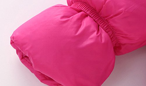 Happy Cherry Ropa de Una Pieza Prenda Exterior Chaqueta de Invierno con Capucha Mono Calentito Enterizo para 0-3 Meses Bebés Niños Niñas- Magenta