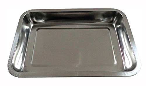 Happy Friends - Bandeja Honda Rectangular para Servir - Acero Inoxidable - 40*30 cm