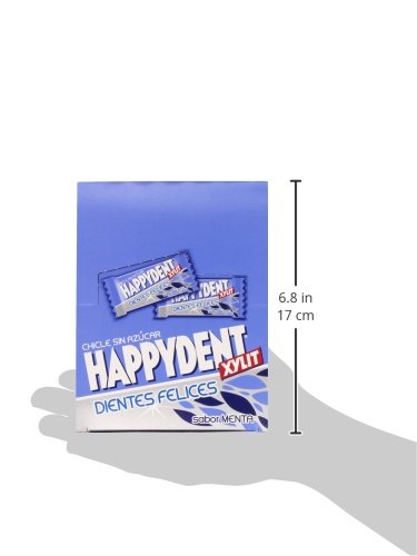 Happydent Menta, Chicle Sin Azúcar - 200 unidades