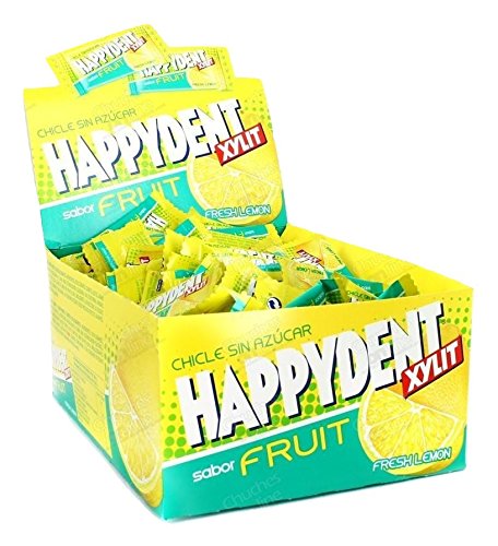 HAPPYDENT XYLIT FRUIT - SABOR FRESH LEMON - 200 UNID