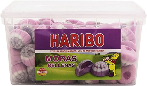 Haribo Moras Rellenas Caramelos de Goma - 1180 gr (125 caramelos)