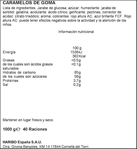 Haribo - Tricorazon - Caramelos de goma - 1 kg