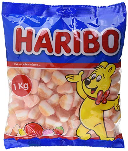 Haribo Tricorazon Melocoton Caramelos de Goma - 1000 gr