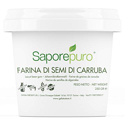 HARINA DE SEMILLAS DE ALGARROBA – Ideal para helados y sorbetes – 100% puro – 250 GR